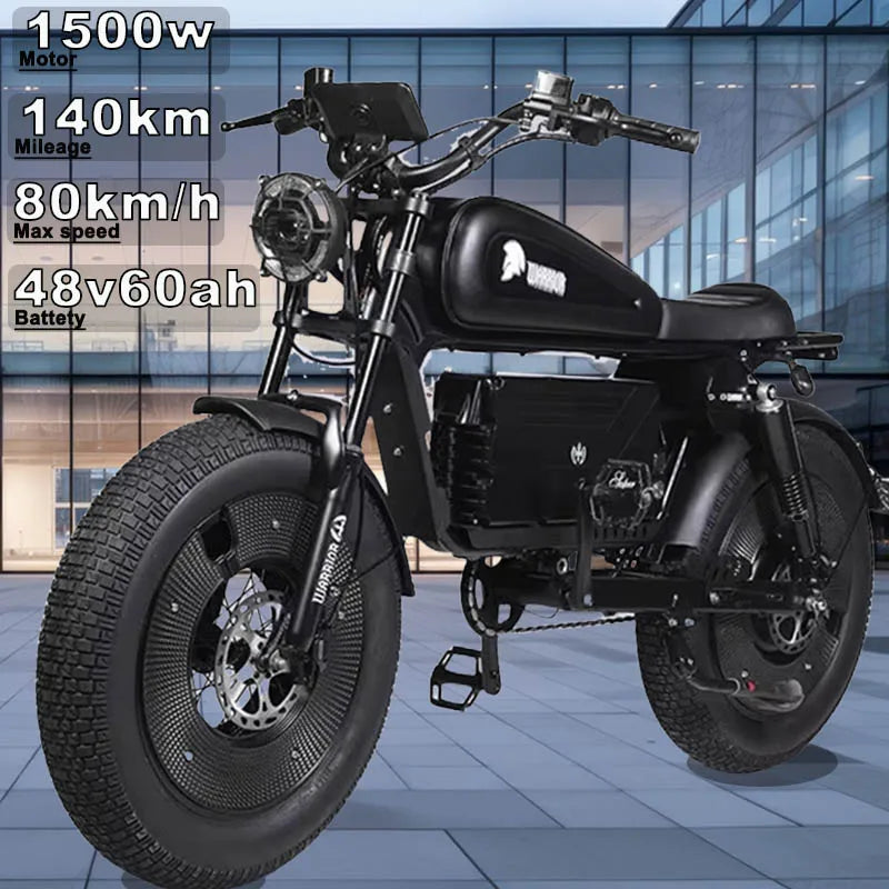 Electric bike himoto 3000W Motor 48V60AH lithium battery adult Off-road Electric Bicycle 20 inch fat tire Hydraulic brake E-bike