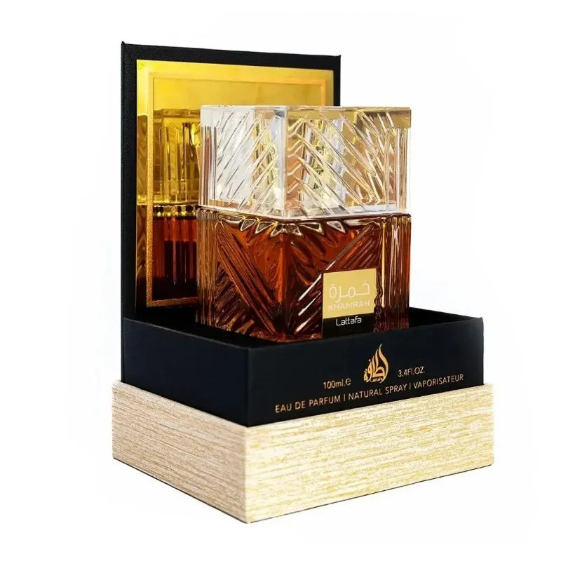 100ML Lattafa Original Arab Perfume Khamrah Qahwa Dukhan Ladies' Fragrance Spray Cologne for Man Birthday Present Makeup