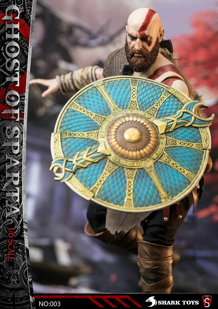 SWTOYS Original Spartan Warrior, God of War Series Kratos Anime Action Figure Model Toys Movable Model Ornaments Gifts Fo Boys