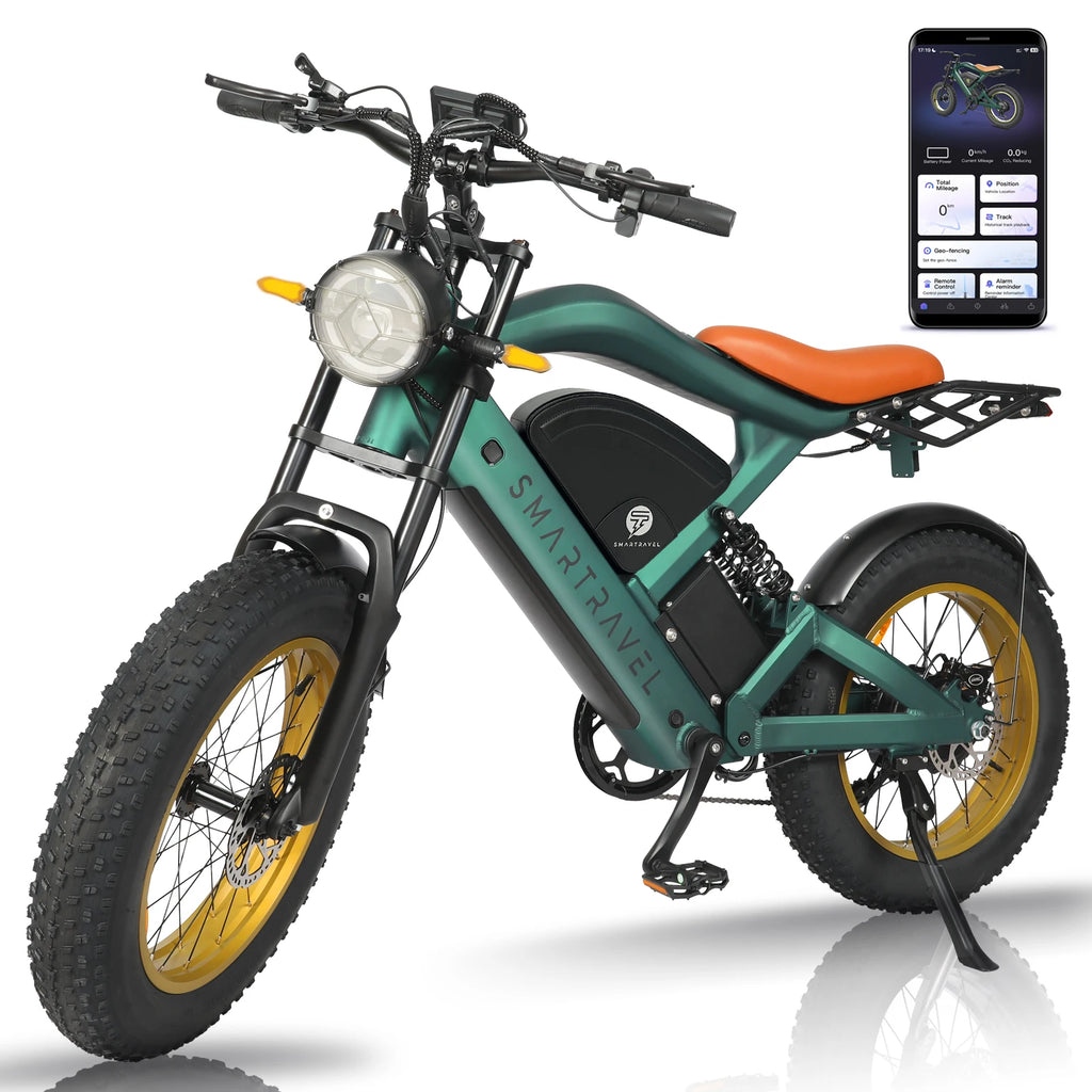 Snow Electric Bicycle 1200W Motor 48V20AH Battery 20*4.0 Tires Mountain Electric Bike 52KM/H Urban E-Bike electric motorcycle