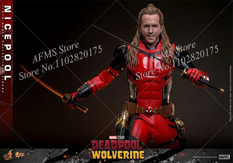 HOTTOYS MMS788 1/6 Scale Collectible Figure Ryan Reynolds Deadpool & Wolverine 12Inch Men Soldier Action Figure Body Toys
