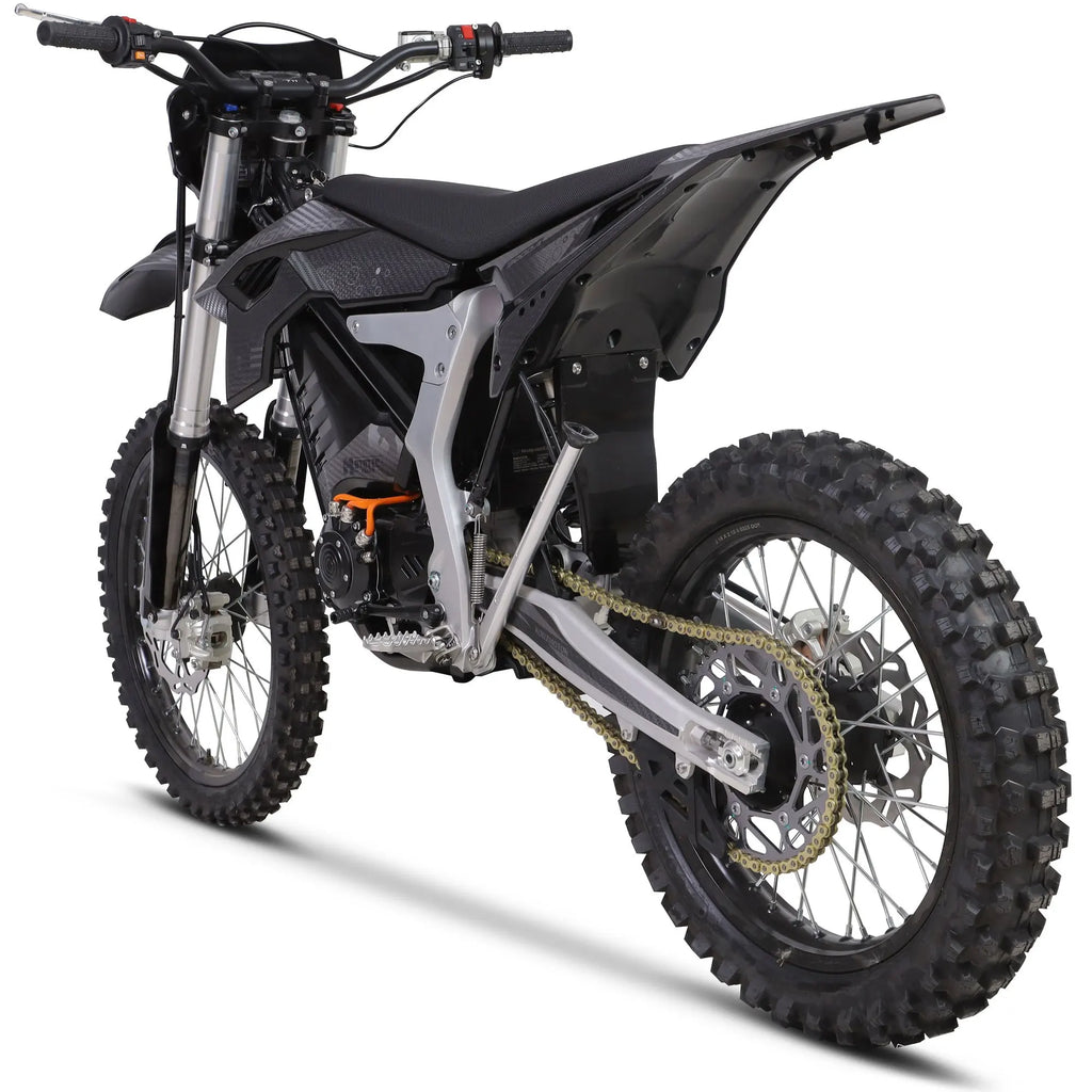 MotoTec Venom 72v Electric Dirt Bike Black