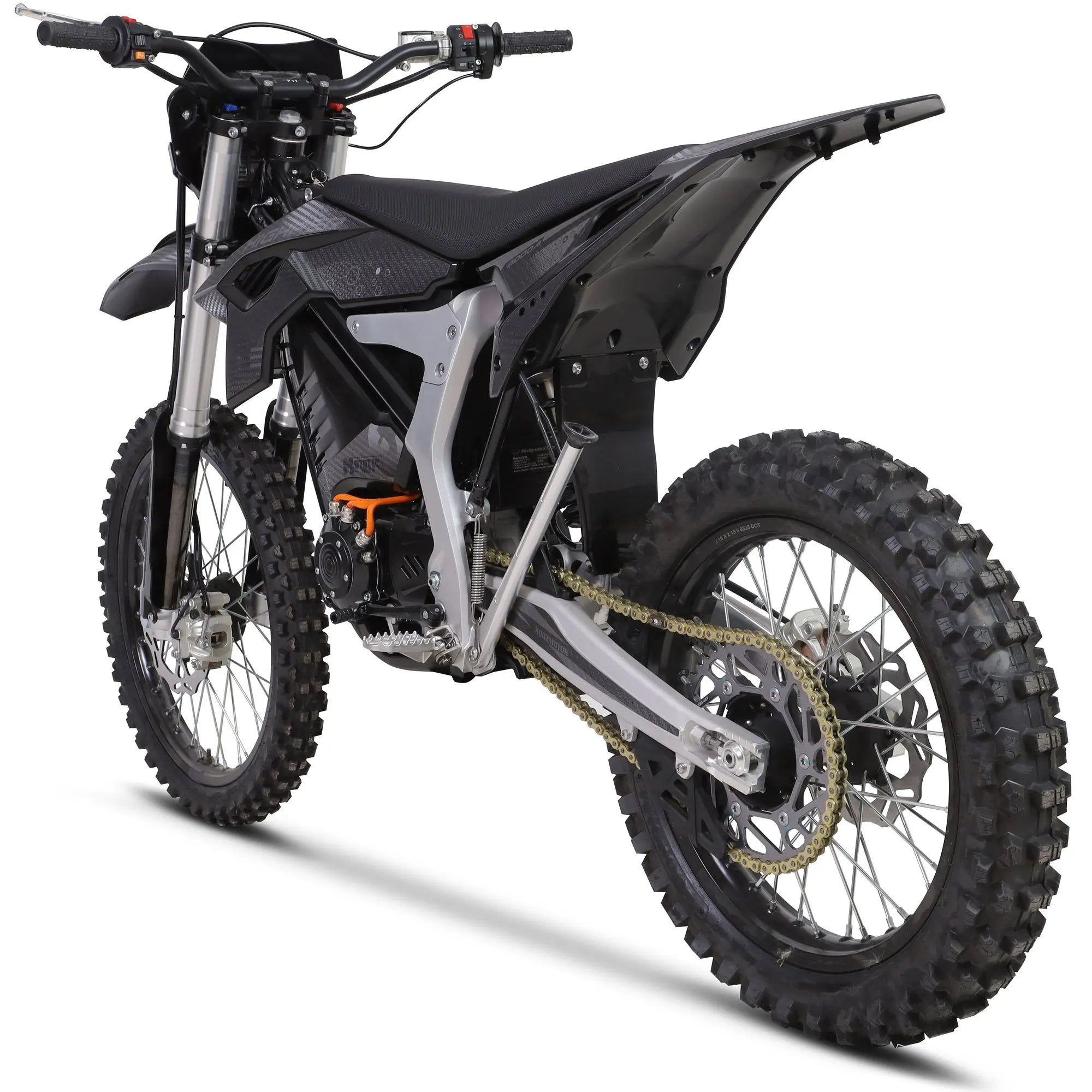 MotoTec Venom 72v Electric Dirt Bike Black