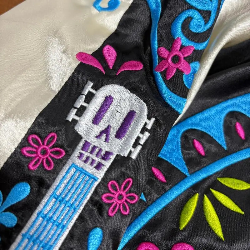 Premium Sukajan Hamahiga Full Embroidery Patchwork Jacket Outerwear Color Block Youth Trend Standard Fit Long Sleeve Zipper C...