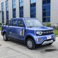 New increase iron shell double-row electric four-wheel pickup truck oil and electricity dual-purpose adult car pulling goods pas