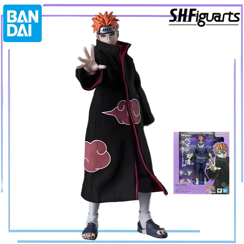 Bandai Original S.H.Figuarts Series Naruto:Akatsuki Figure Anime Movable Character Assembly Figures Model Toys Collectible Model
