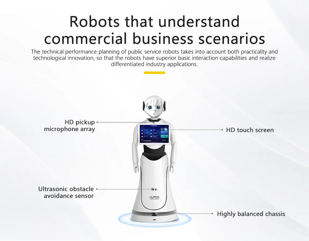 2026-Intelligent Handling Safety Patrol Automatic Vacuum Cleaner Ticari Glambot Robot