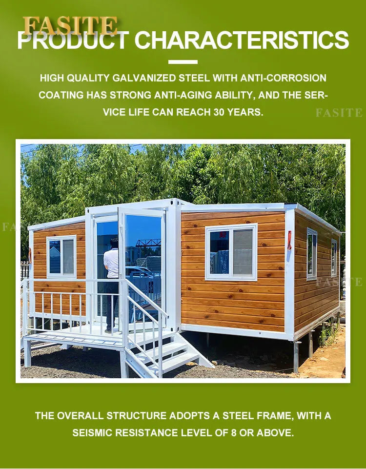 China Container House Modern Prefabricated House Expandable Container House Factory