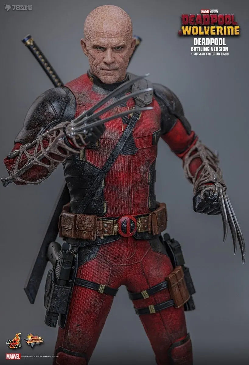 In Stock HOT TOYS MMS782 Deadpool BATTLING VERSION 1/6 Movable Model Collection Toys HT MMS 782 Deadpool & Wolverine Wade