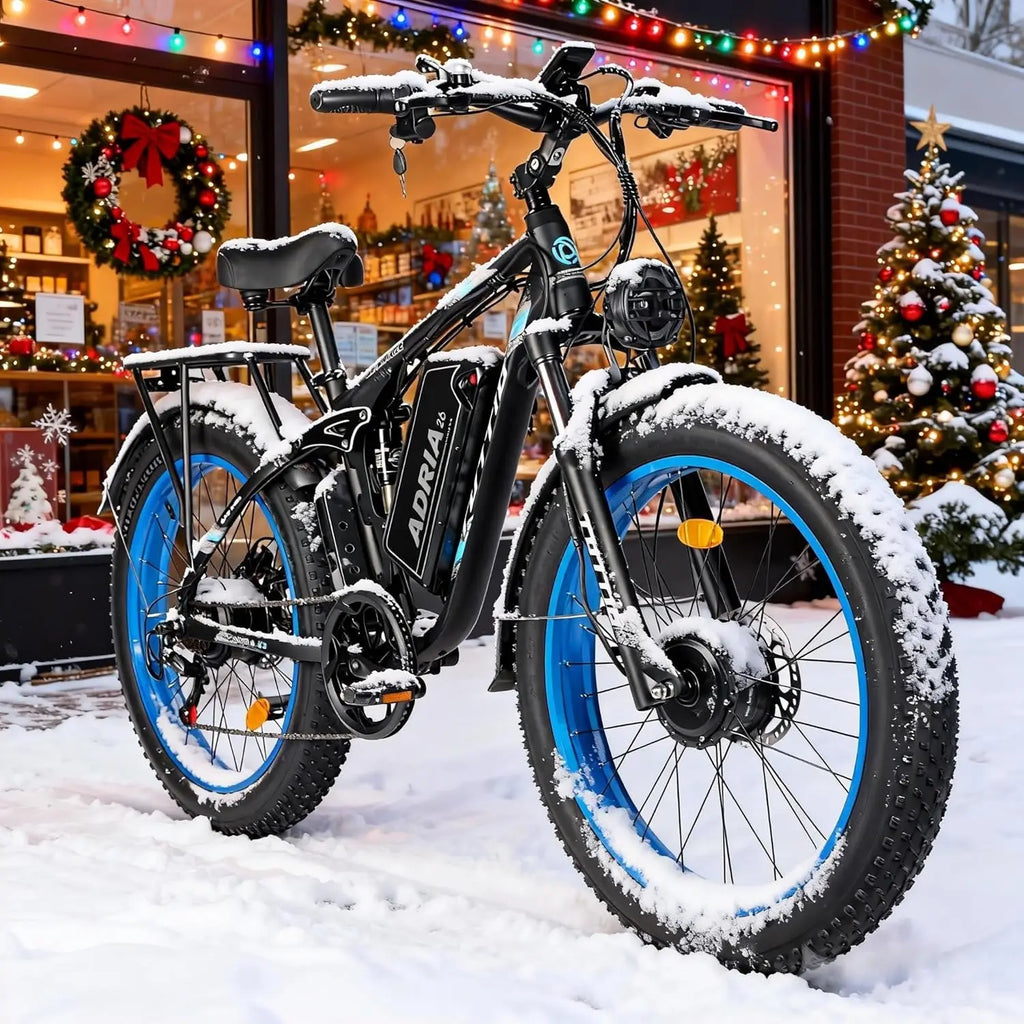 26 Dual Motor Electric Bike for Adults, 5000W Peak 210NM 40-46MPH Fast E-Bike, 52V 25AH Motorcycle, 32-90 Miles, 26