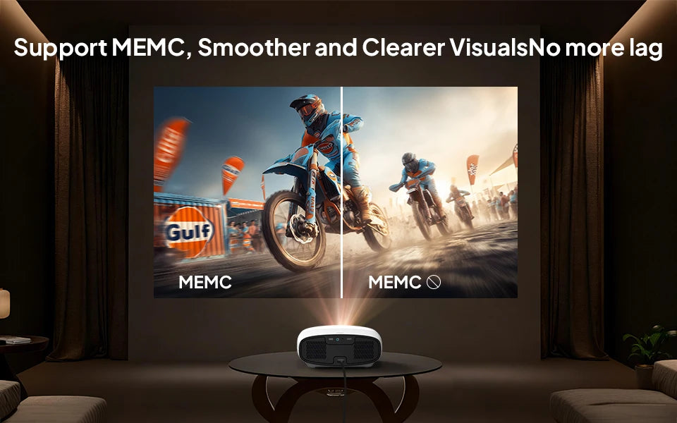 VEVSHAO Full HD Projector A22 4K Video Smart TV for Home WIFI 1080P 1000 Lumen Projectors Media Video Player Smart Beamer