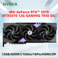 MSI NVIDIA RTX 5070 12GB GDDR7 placa de vídeo RTX5070 12G GAMING TRIO OC gpu 192-bit PCI-E 5.0 HDMI DP 16pin for Desktop PC