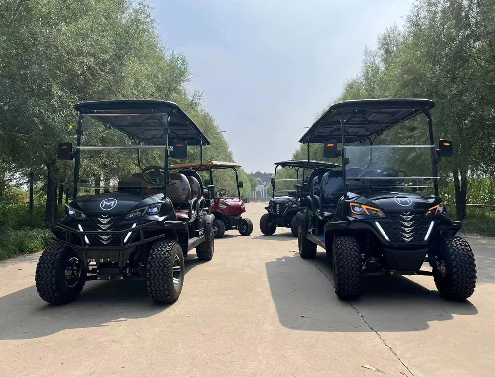 Top Sales Newest Adult 48V 60V 72V Electric Golf Buggy 4 Wheel 2/4/6/8 Seater Off Road Car Electric Golf Cart