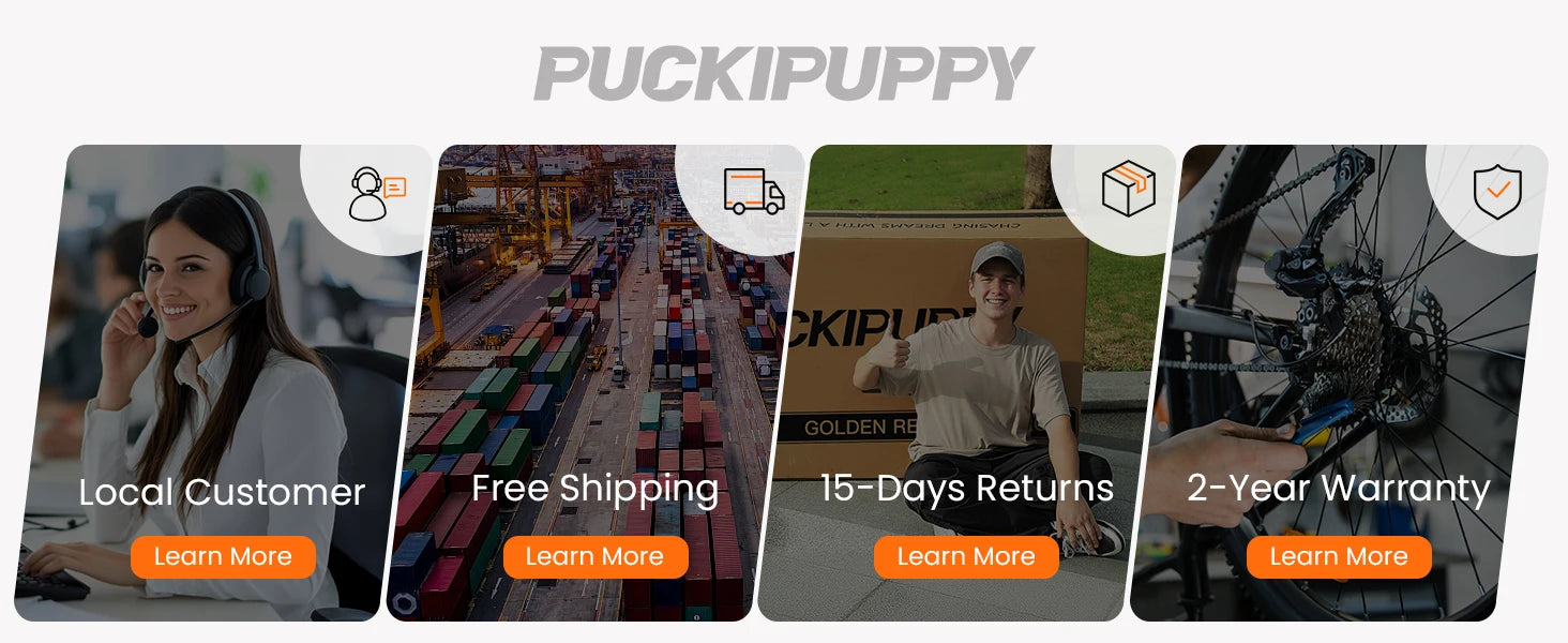 PUCKIPUPPY Bulldog Dual Battery E-bike 1350W 48V 30AH With Luxury Accessory Pack And Extra 15Ah Battery Electric Mountain Bike