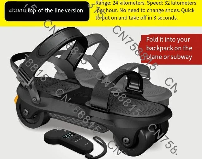 Folding Portable Electric Skateboard Shoes, For AIRTRIK-Ultra Electric Roller Skates, Travel Artifact Commuting Dog Walking