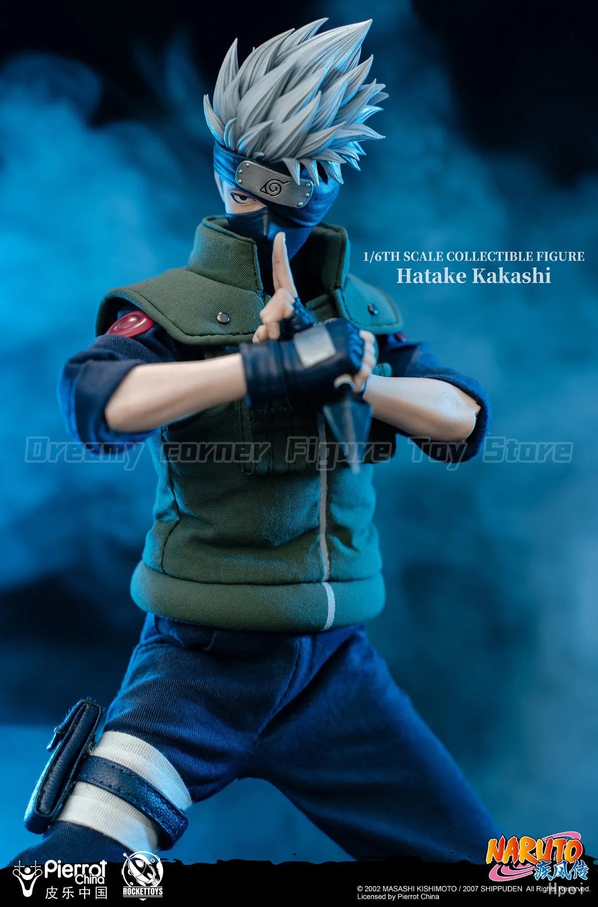 【In Stock】RocketToys ROC-004 NARUTO Shippuden Hatake Kakashi 1/6 Action Figure