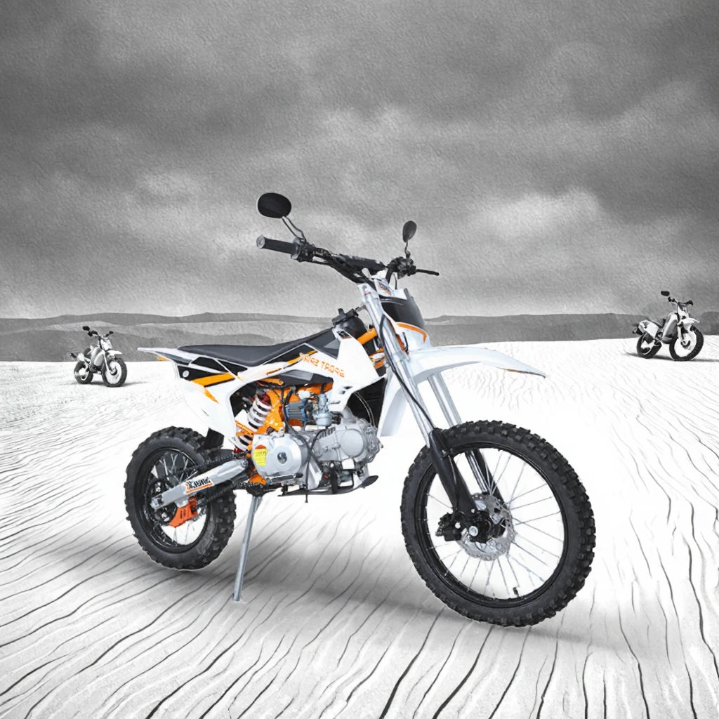 Lightweight All-Terrain 125cc/140cc  Dirt Bike 4 Stroke Engine Brushless for Adults Children Off-Road Riding Electric