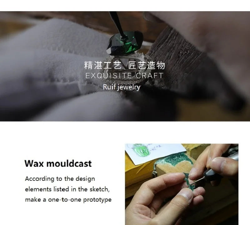 Ruif Customization Special Design 9k Gold Moissanite Rings  for Woman and Men  Jewelry High Quality Party Wedding Gift