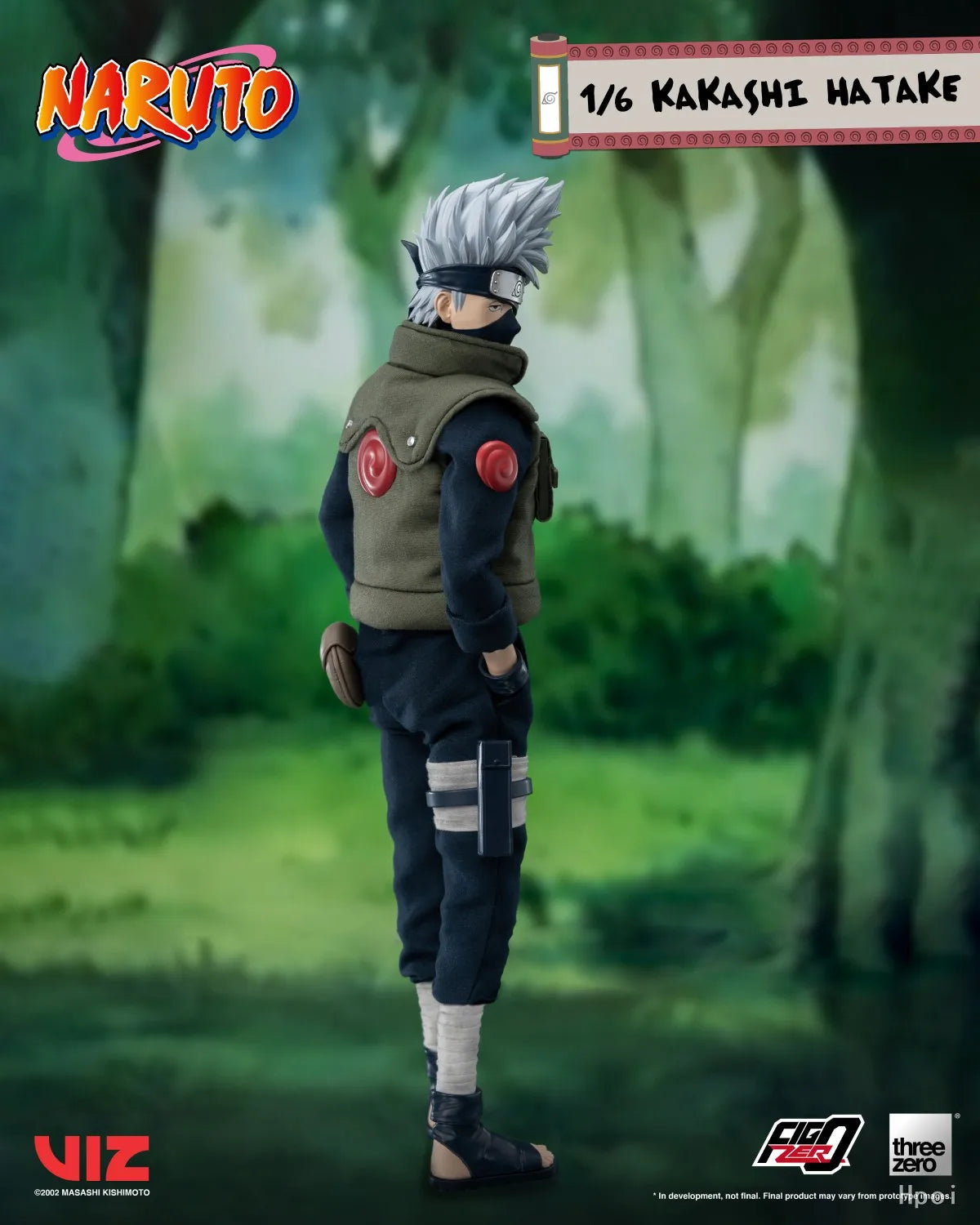 Threezero Genuine FigZero Series Naruto Uzumaki Kakashi Hatake Uchiha Sasuke Japanese Anime 1/6 Scale Action Figures Model Toys