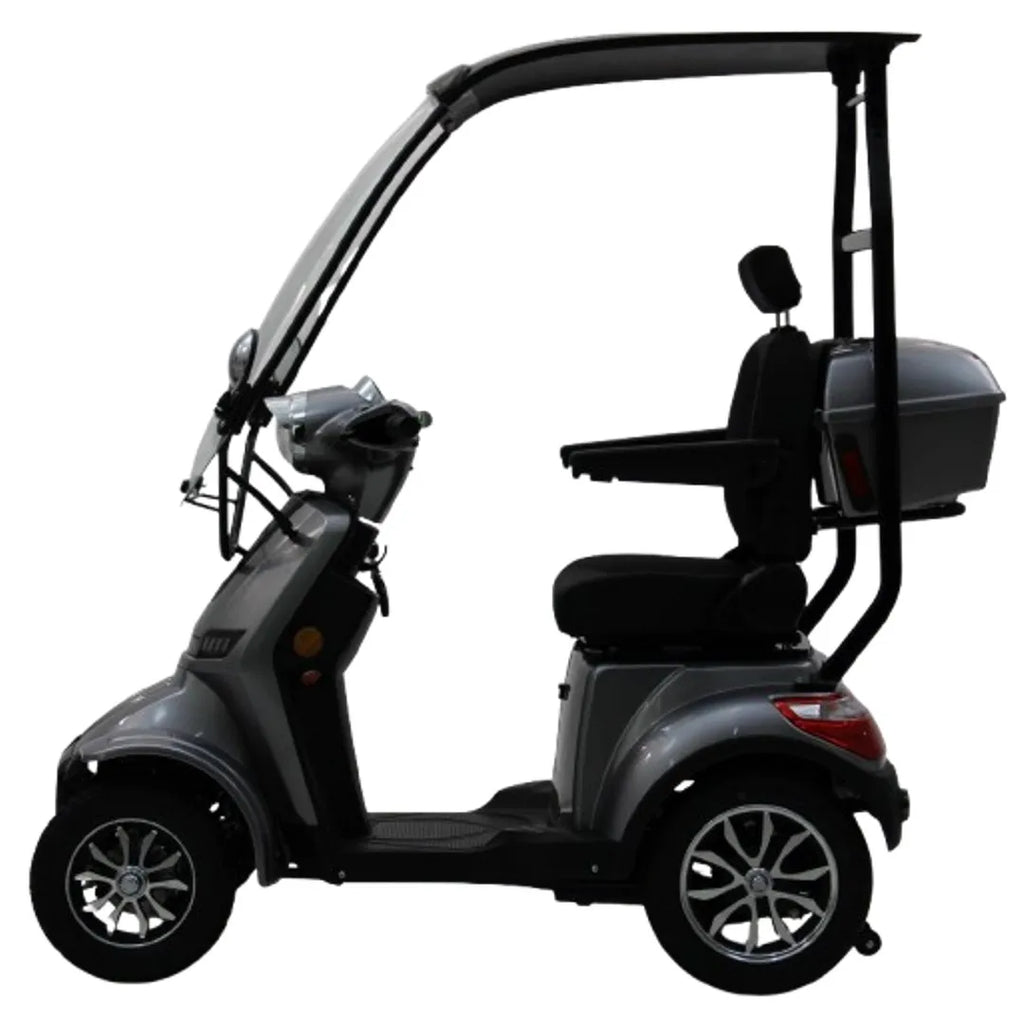 Modification Hot-selling 4-Wheel Electric Mobility Scooter with Canopy Roof Max 25km/h Long Range Outdoor Travel for Adult