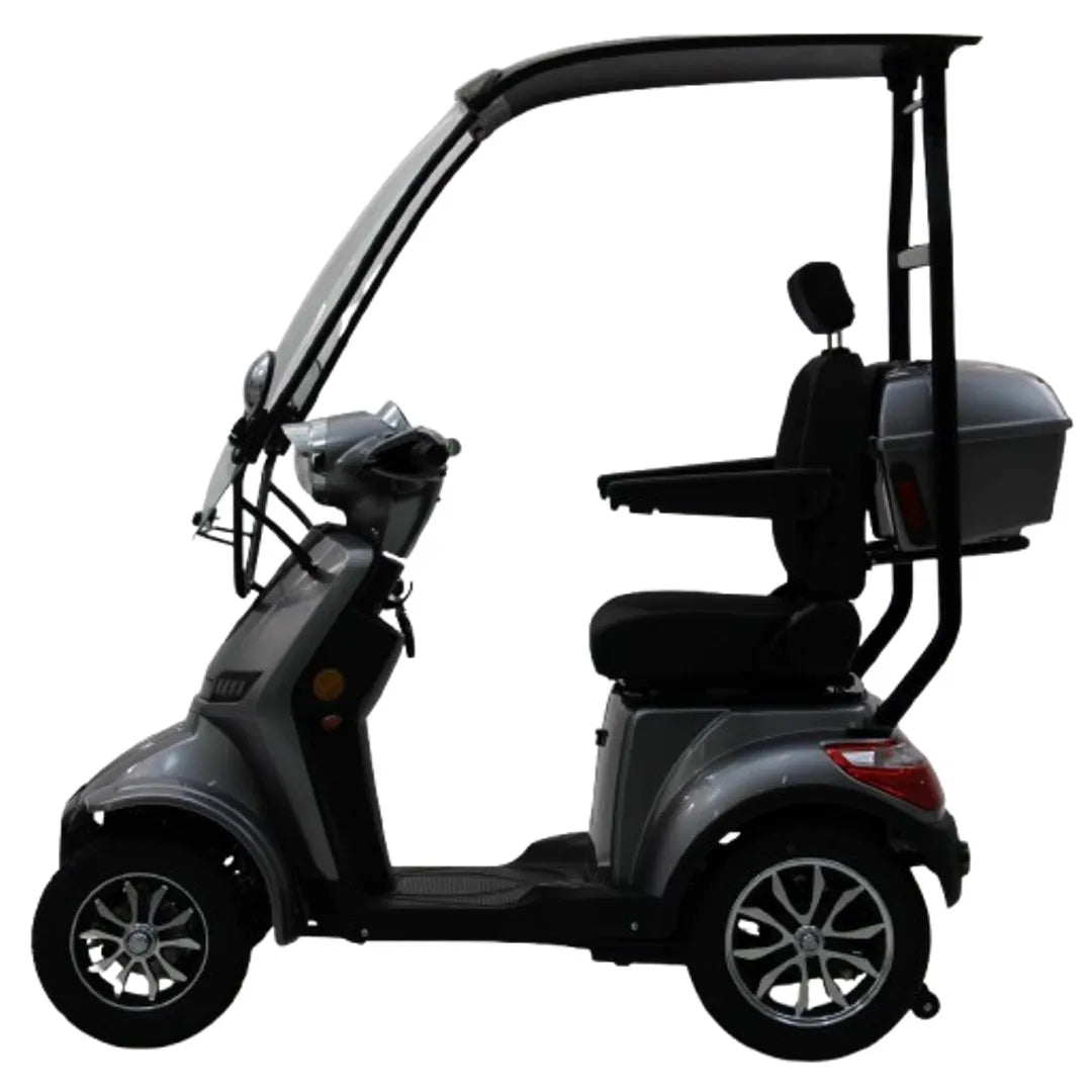 Modification Hot-selling 4-Wheel Electric Mobility Scooter with Canopy Roof Max 25km/h Long Range Outdoor Travel for Adult