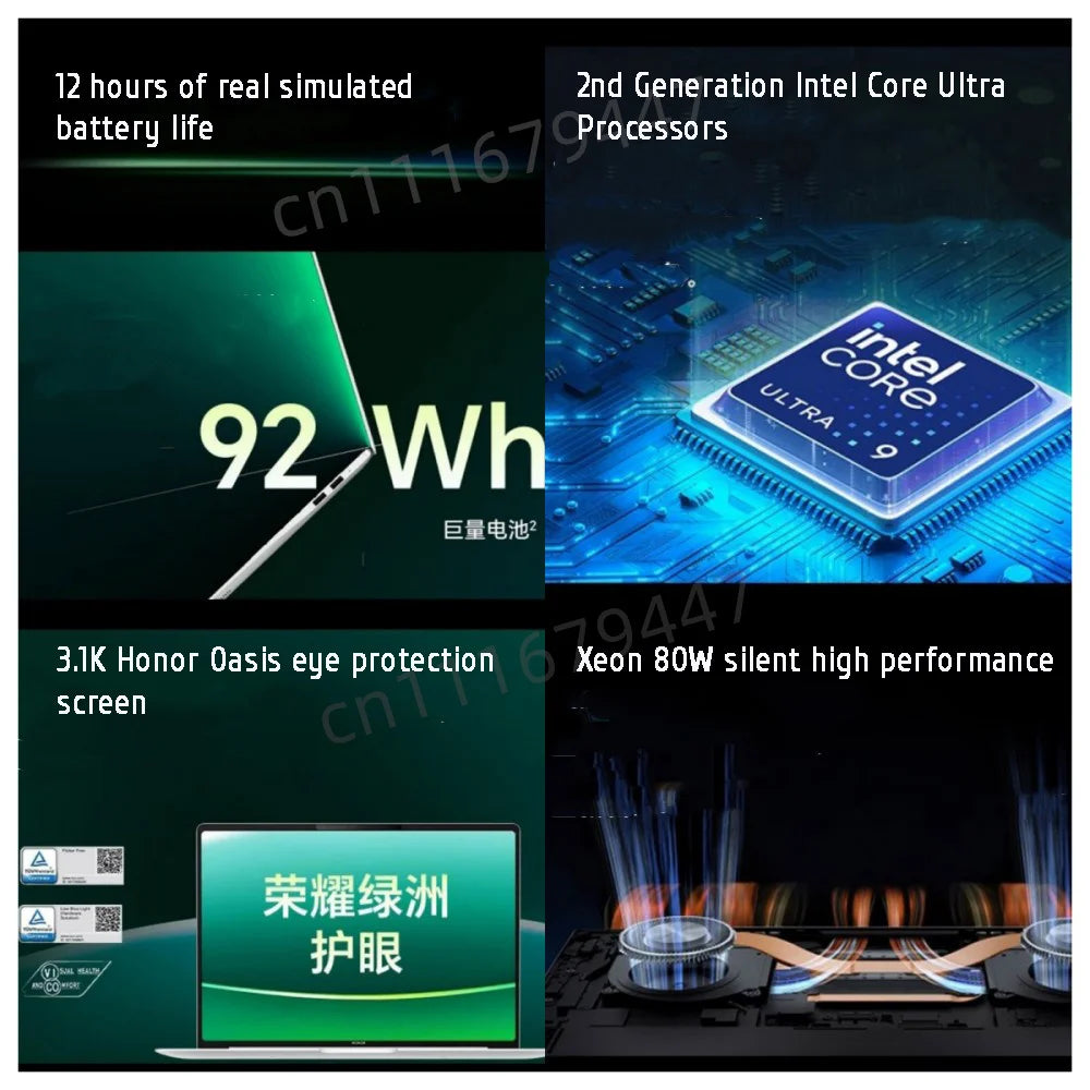 HONOR MagicBook Pro 14 2025 Laptop Intel Core Ultra 5 225H 32GB 1TB 14.6" Inch 3.1K 120Hz Gamer Computer PC Notebook Ultrabook