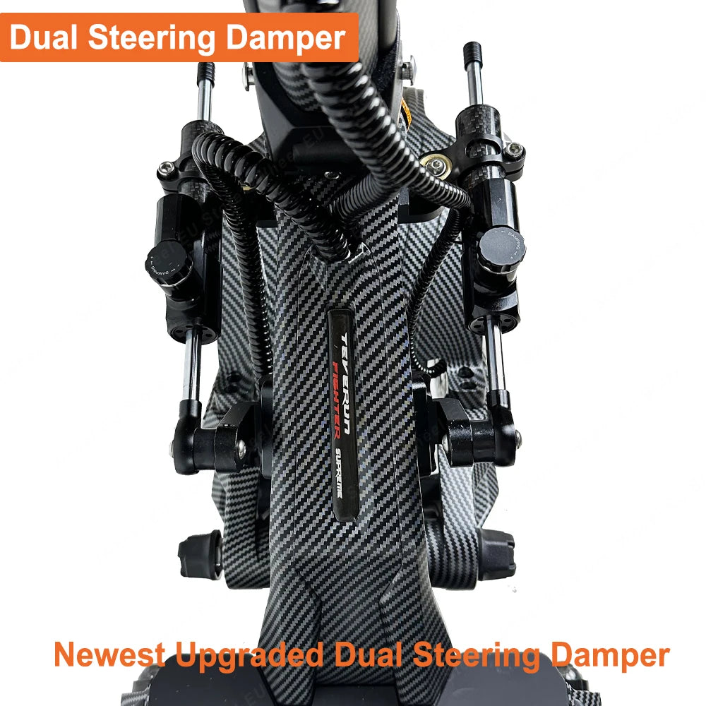 2026 Newest TEVERUN Fighter Supreme 7260R V4 72V 60Ah Battery 2*5000W Motor 13inch Tire Max Speed 110km/h Center Display