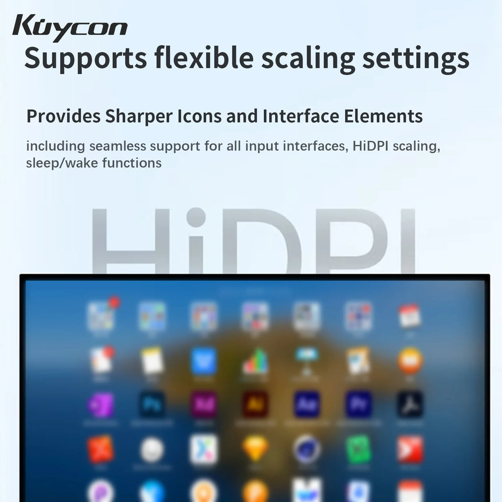 New Kuycon G32P 32-Inch Computer Monitor Eyecare Compective Gaming PC Display With Lifting Rotary Stand High Refresh Rate Office