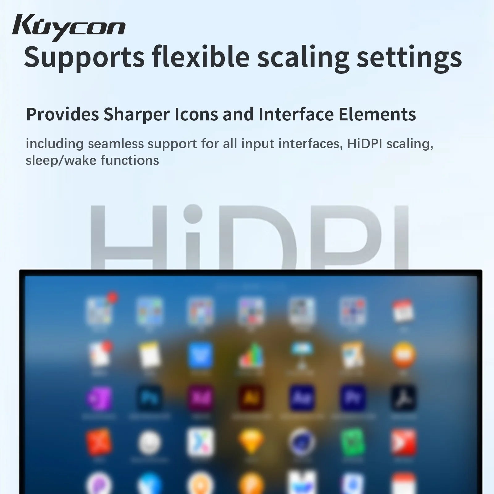 New Kuycon G32P 32-Inch Computer Monitor Eyecare Compective Gaming PC Display With Lifting Rotary Stand High Refresh Rate Office