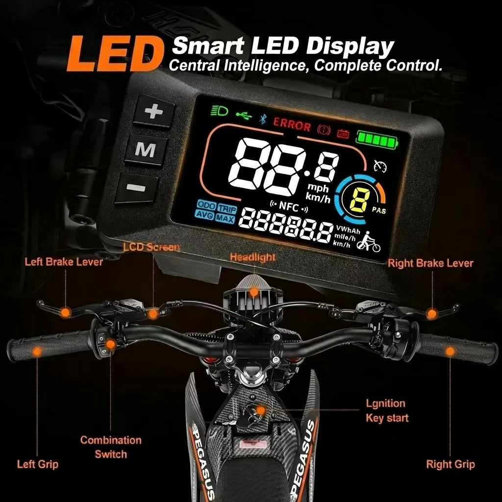 New Fashion2000W 48V 21AH 60km/h Mountain E Motorcycle Aluminum Alloy Dirt Bike 14"/12" Fat Tire Off-road Motorcycles New Energy