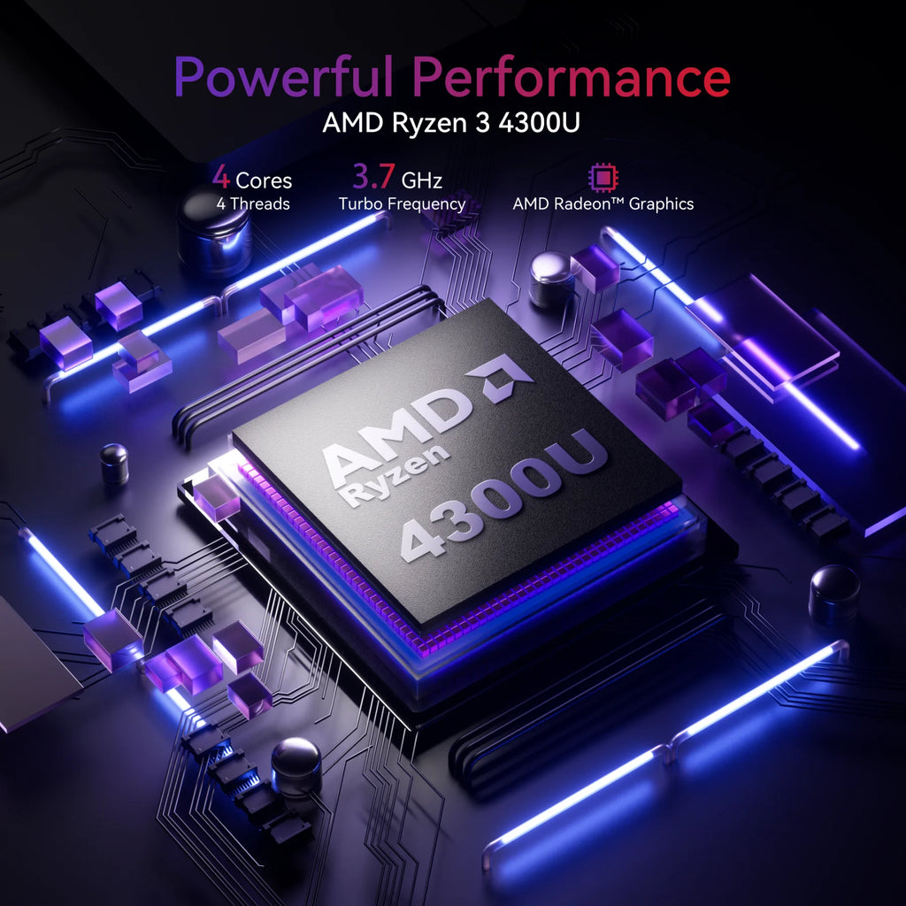 ACEMAGIC AX17Pro Laptop Computer AMD Ryzen 3 4300U Windows Laptop 17.3-in IPS 16GB DDR4 512GB NVMe SSD Numeric Keyboard