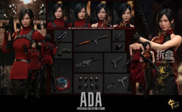 MT TOYS 1 \ 6 Action Figure Series Leon Scott Kennedy\Ada Wang Cheongsam Version Anime Action Figure Model Toys Movable Model