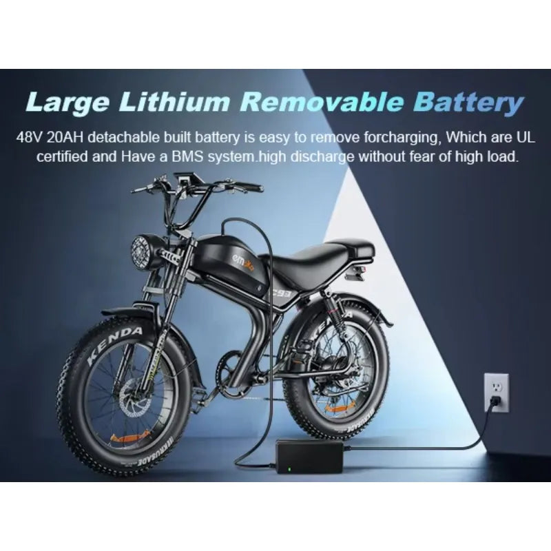 STLF Mountain BK 48V 20ah Rear Hub Brushless Motor Lithium Battery Power Supply