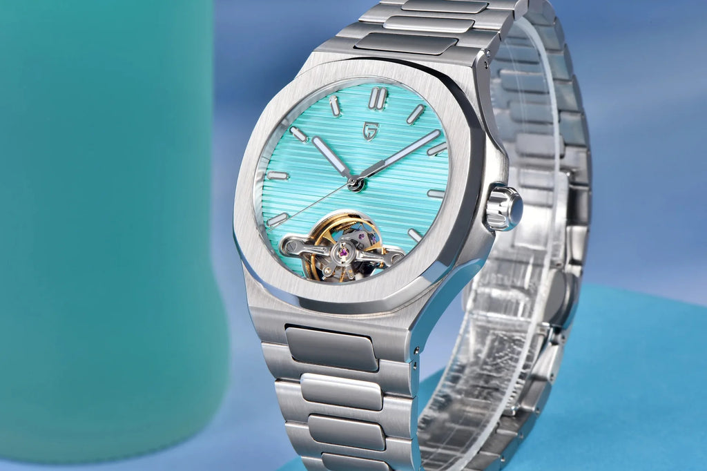 PAGANI DESIGN PD-YS025 New Automatic Men's Watch Full Stainless Steel Mechanical Wrist Watch for Men, Sapphire Dial Glass