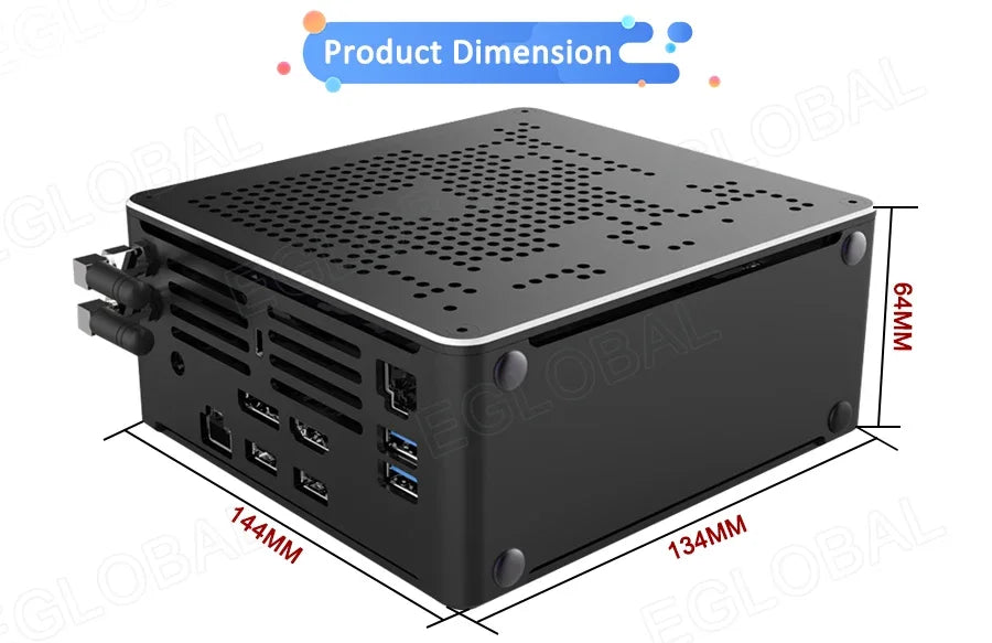Powerful Mini PC Computer 10th Gen Core I9-10880H 64GB DDR4 MME Office Portable Desktop Computer Embedded Mini PC