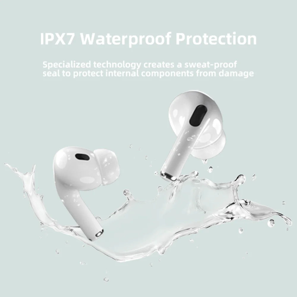 PRO 3 wireless Bluetooth earphones with heart rate monitoring, ANC noise cancelling microphone earbuds, stereo audio compatible