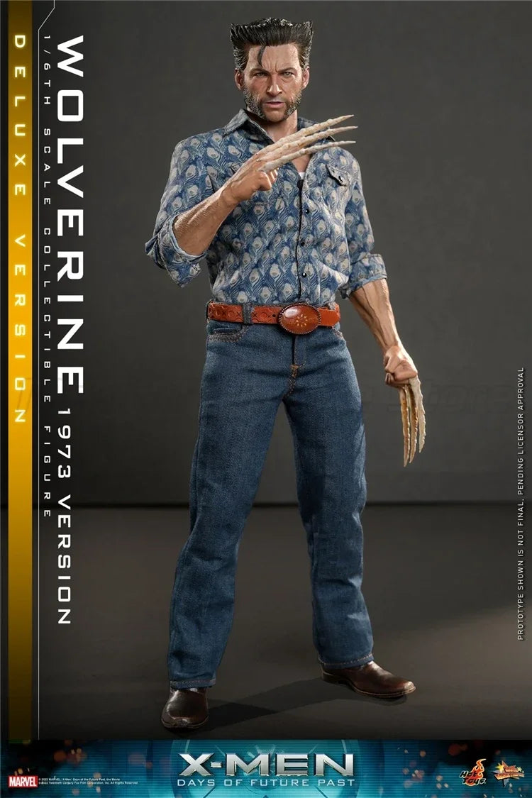 【MT】Hot Toys MMS660 Marvel  X-Men 1973 Version Wolverine Hugh Jackman Full Set Model 12In Soldier 1/6 Action Figure Movable