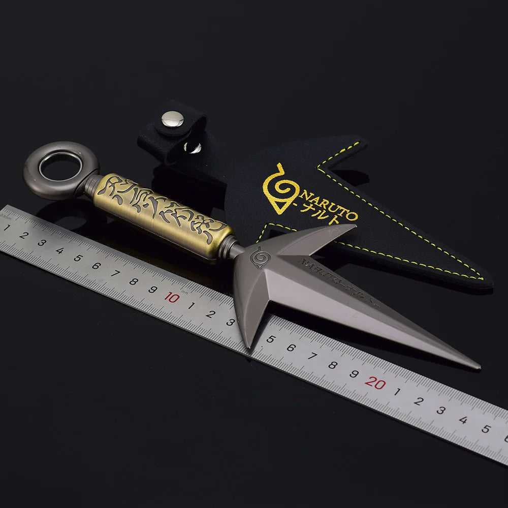 3 Styles Namikaze Minato Weapon 23cm/9.84inch Rotatable The Art of Flying Thunder God Kunai Metal Craft Model Turn Ninja Toys