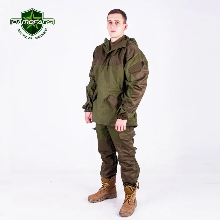 Hunting Clothes Set Gorka-3 Russian Mountain Tactical Suit Горка Camo Combat Uniform Men Outdoor Training Jacket Clothing Suits