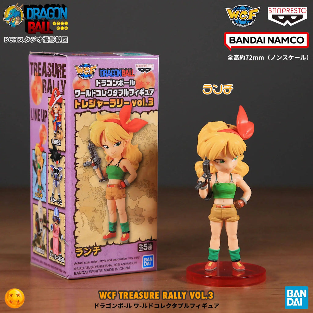Pre-Order Bandai Dragon Ball Z WCF Treasure Collection Vol.3 Son Goku Bulma Tao Pai Pai Figure Set （10-day shipping）