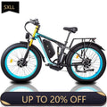 SXLL 26 inch fat tire brushless dual motor electric bicycle 48V 23AH battery electric mountain bike 7 speed electric bicycle UL2