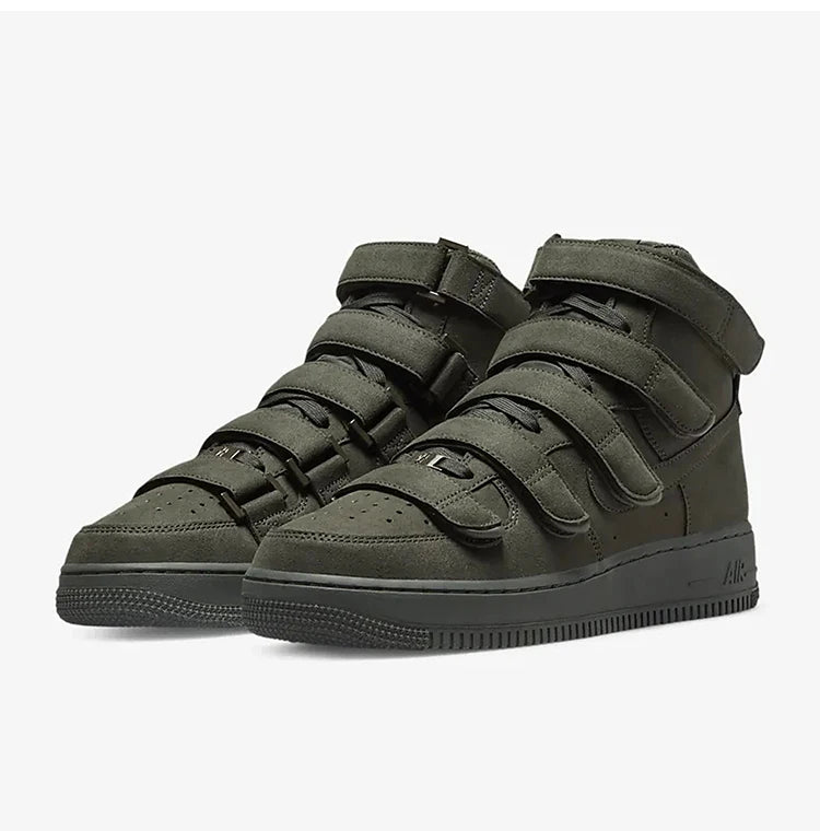 Nike Official Authentic Air Force 1 Unisex High-Top Sports Sneakers with Velcro DM7926-300