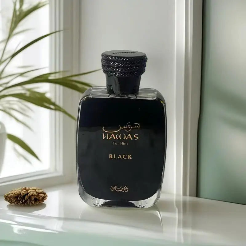 RASASI Hawas Black EDP Men's Perfume 3.38 Fluid Ounces - Ideal for Halloween Christmas Gifts And Lovers