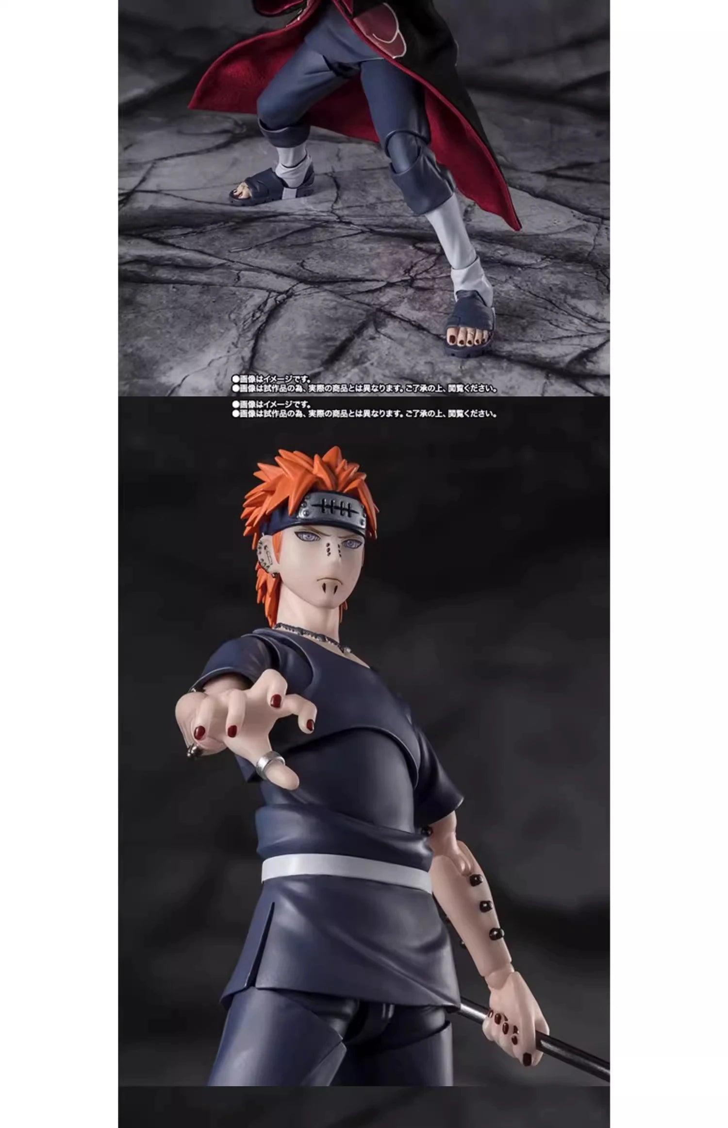 Bandai Original S.H.Figuarts Series Naruto:Akatsuki Figure Anime Movable Character Assembly Figures Model Toys Collectible Model