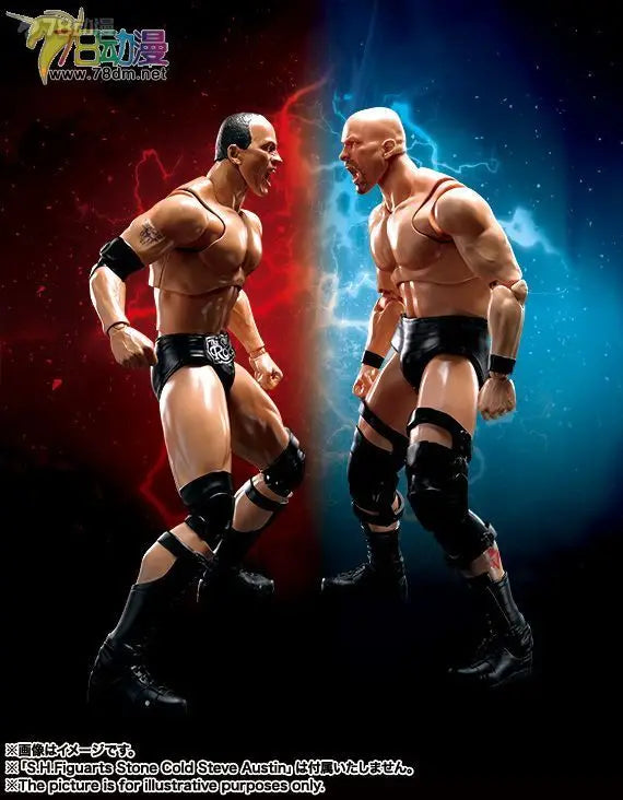 BANDAI Original S.H.Figuarts WWE The Rock (Dwayne Johnson) Movable Action Figure Collectible Model Toy Gift for Boys