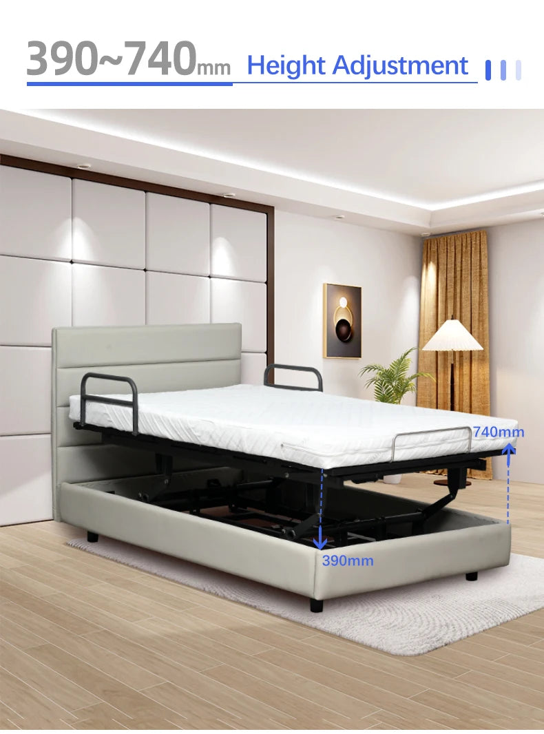 Quiet And Comfortable Electric Intelligent Adjustable Bed, Provide Comfortable Sleep Guarantee For People Who Often Stay Up Late