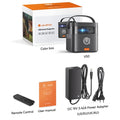 VEVSHAO V50 400ANSI DLP Projector Airplay Miracast 15000mAh Battery Android 9.0 TOF Focus 3D Portable Outdoor Movie Projector