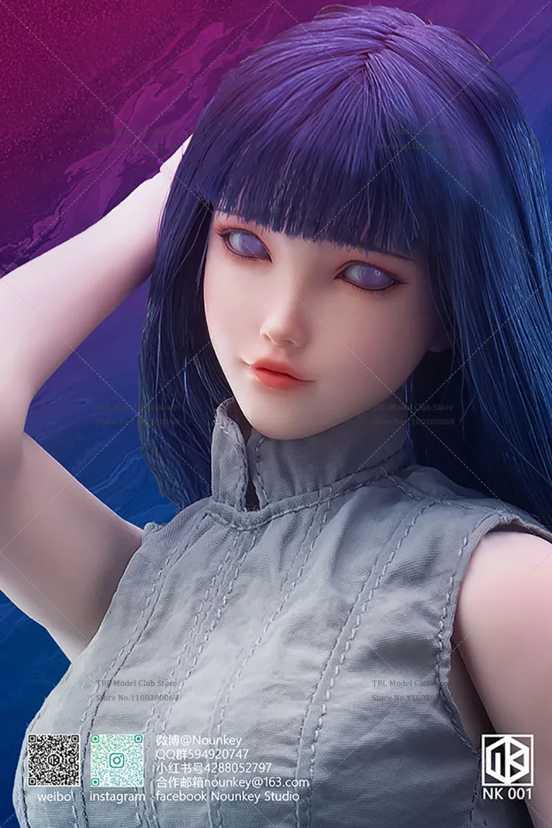 In Stock Nounkey Studio NK001 1/6 Scale Cosplay NARUTO Female Ninja Hyūga Hinata 12Inch Soldiers Action Figure Collection