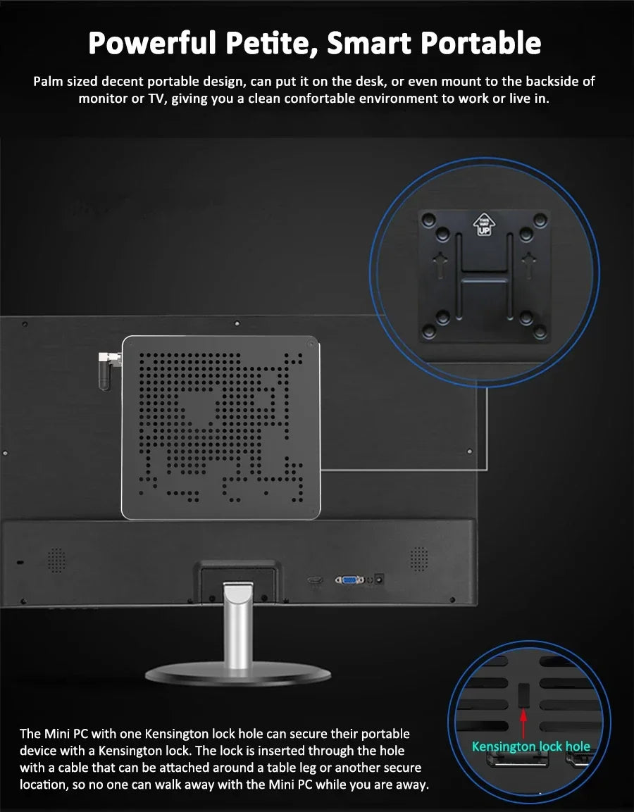 Powerful Mini PC Computer 10th Gen Core I9-10880H 64GB DDR4 MME Office Portable Desktop Computer Embedded Mini PC