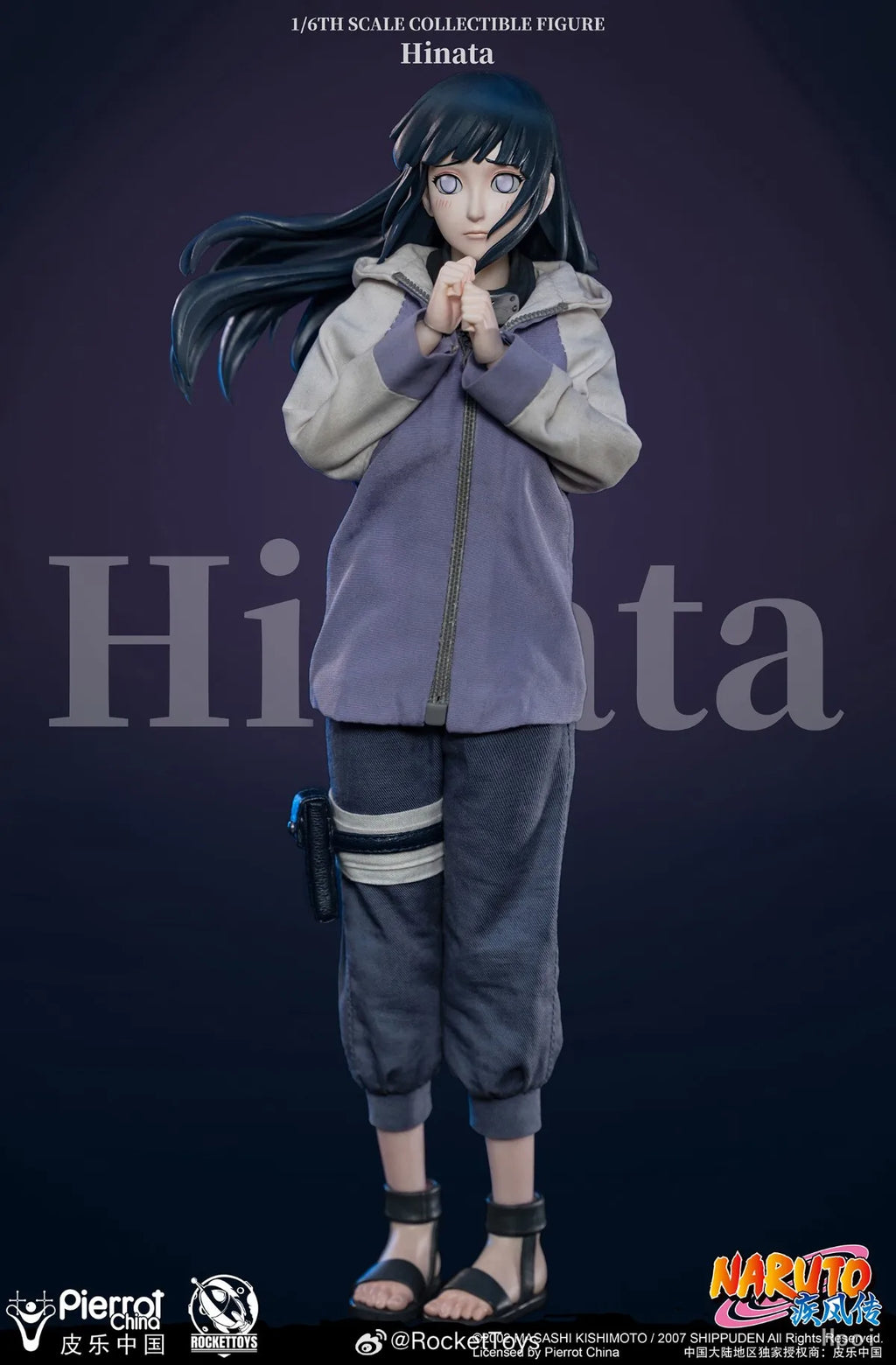 【In Stock】RocketToys ROC-006 NARUTO Shippuden Hyuuga Hinata 1/6 Action Figure